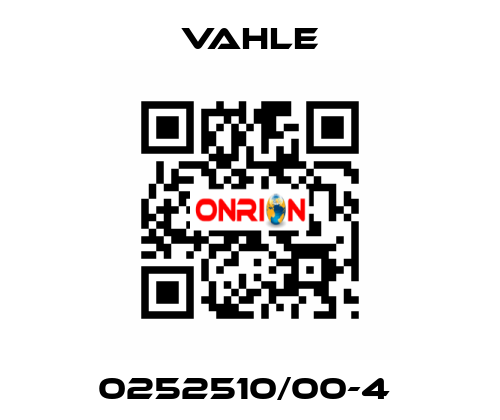 0252510/00-4  Vahle