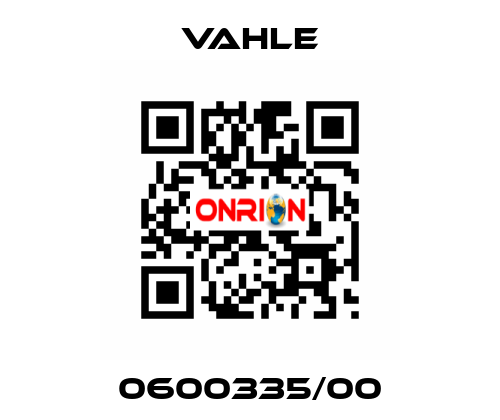 0600335/00 Vahle