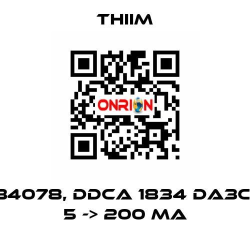 34078, DDCA 1834 DA3C, 5 -> 200 MA Thiim