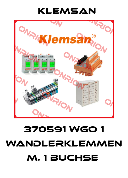 370591 WGO 1 WANDLERKLEMMEN M. 1 BUCHSE  Klemsan