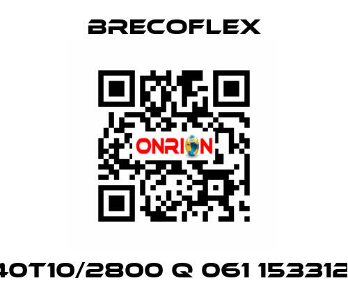 40T10/2800 Q 061 153312  Brecoflex