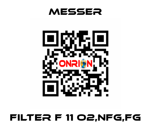 FILTER F 11 O2,NFG,FG Messer