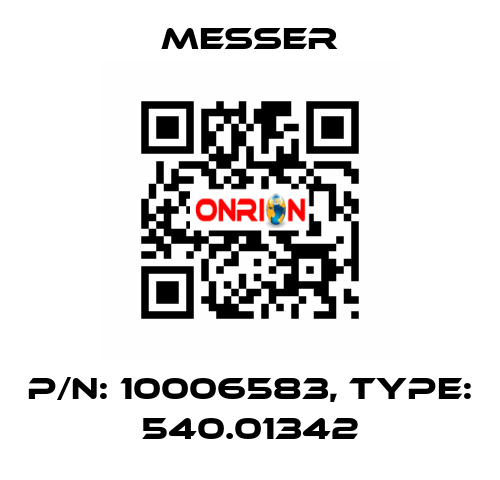 P/N: 10006583, Type: 540.01342 Messer