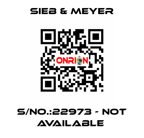 S/NO.:22973 - not available  SIEB & MEYER