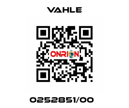 0252851/00   Vahle