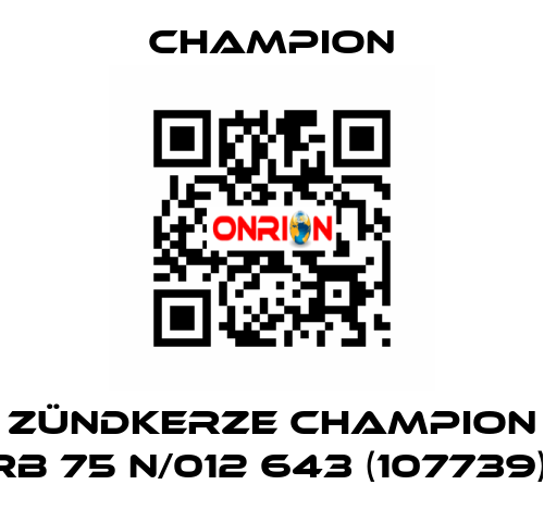 Zündkerze CHAMPION RB 75 N/012 643 (107739)  Champion