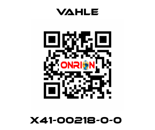 X41-00218-0-0  Vahle