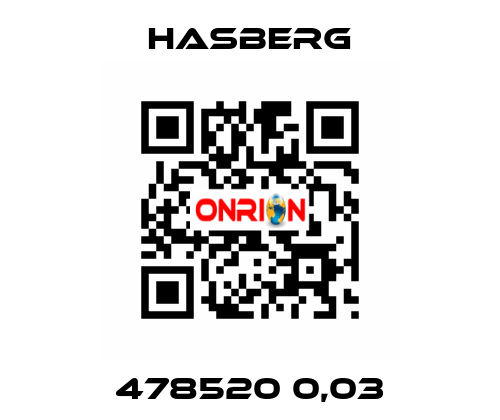 478520 0,03 Hasberg