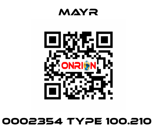 0002354 TYPE 100.210  Mayr