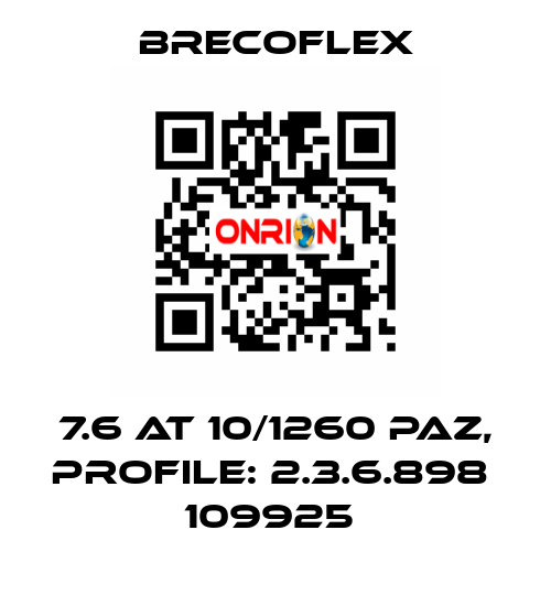 7.6 AT 10/1260 PAZ, PROFILE: 2.3.6.898  109925  Brecoflex