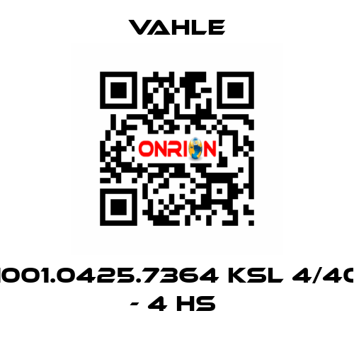 1001.0425.7364 KSL 4/40 - 4 HS  Vahle