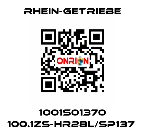 1001S01370 100.1ZS-HR28L/SP137  Rhein-Getriebe