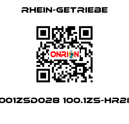 1001ZSD028 100.1ZS-HR28  Rhein-Getriebe