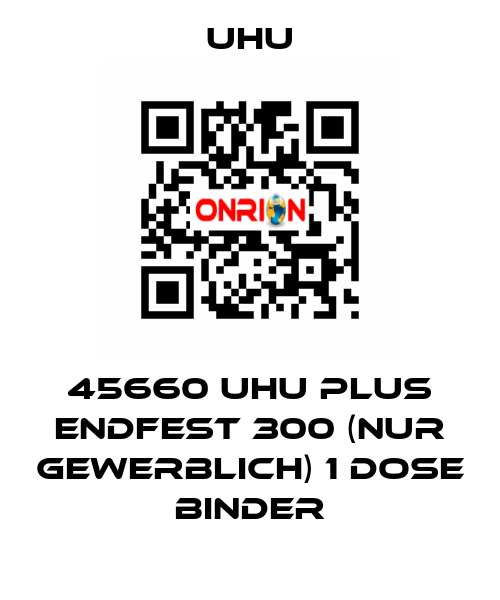 45660 UHU plus endfest 300 (NUR GEWERBLICH) 1 Dose Binder UHU