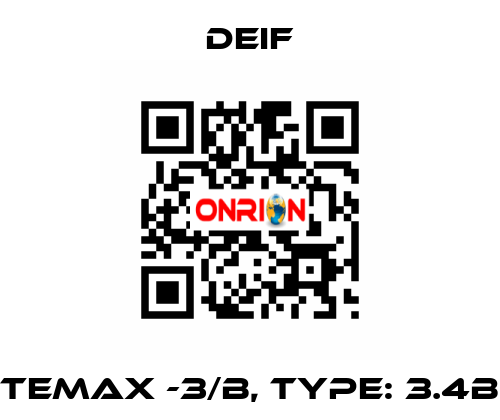 TEMAX -3/B, TYPE: 3.4B Deif