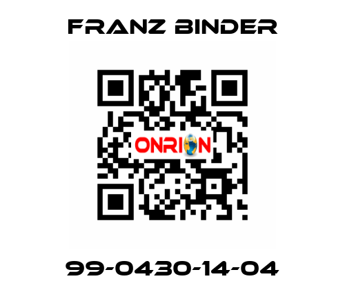 99-0430-14-04 FRANZ BINDER