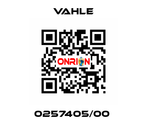 0257405/00  Vahle