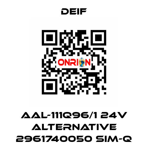 AAL-111Q96/1 24V alternative 2961740050 SIM-Q Deif