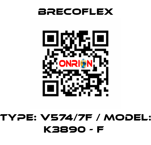 Type: V574/7F / Model: K3890 - F  Brecoflex