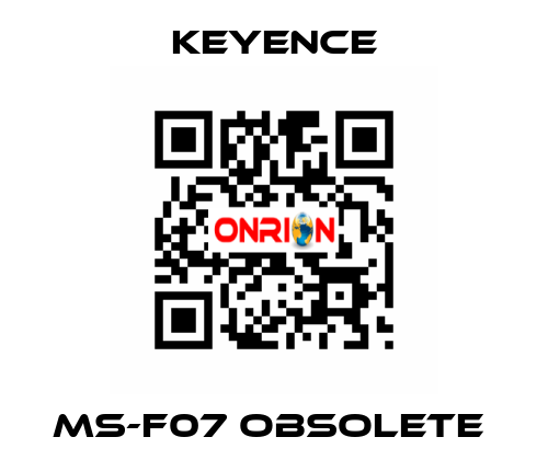 MS-F07 Obsolete  Keyence