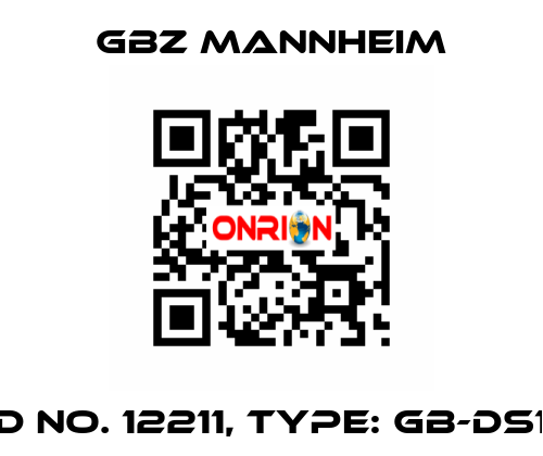 Id No. 12211, Type: GB-DS1  GBZ MANNHEIM