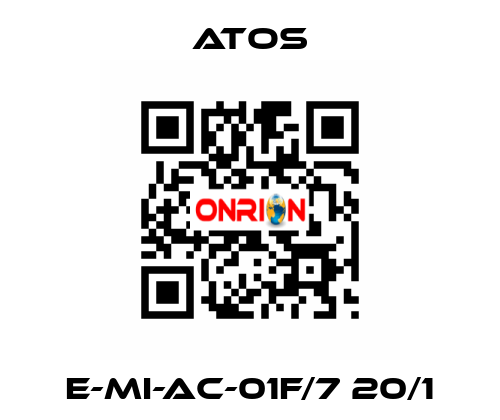 E-MI-AC-01F/7 20/1 Atos