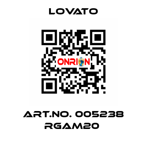 ART.NO. 005238 RGAM20  Lovato