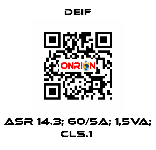 ASR 14.3; 60/5A; 1,5VA; CLS.1  Deif