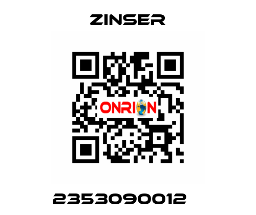 2353090012    Zinser