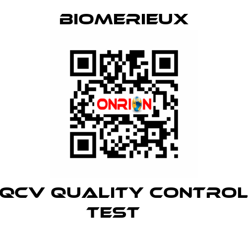 QCV quality control test     Biomerieux