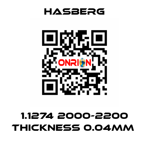 1.1274 2000-2200 thickness 0.04mm  Hasberg