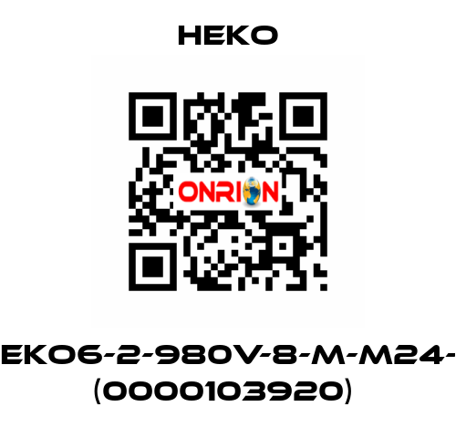 KB-105-TS-HEKO6-2-980V-8-M-M24-1DL-SPS1481 (0000103920)  HEKO