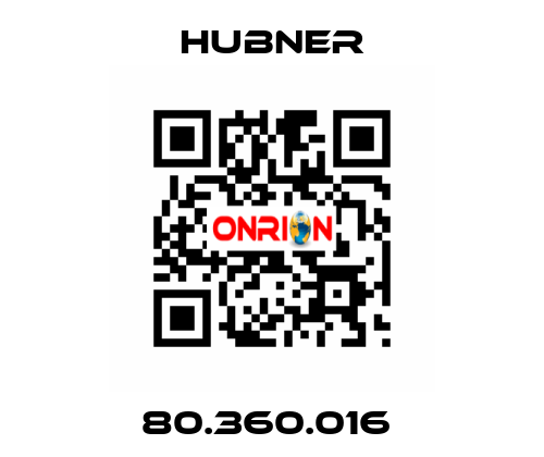 80.360.016  HUBNER