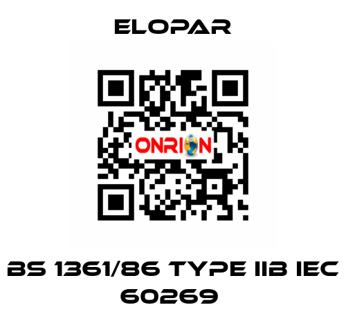 BS 1361/86 TYPE IIb IEC 60269  Elopar