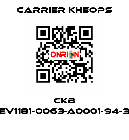 CKB CEV1181-0063-A0001-94-38  Carrier Kheops