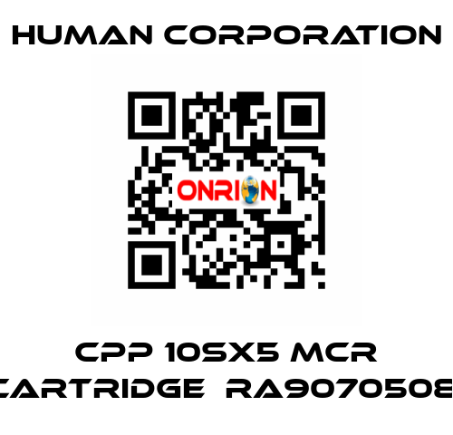 CPP 10SX5 MCR CARTRIDGE  RA9070508  Human Corporation