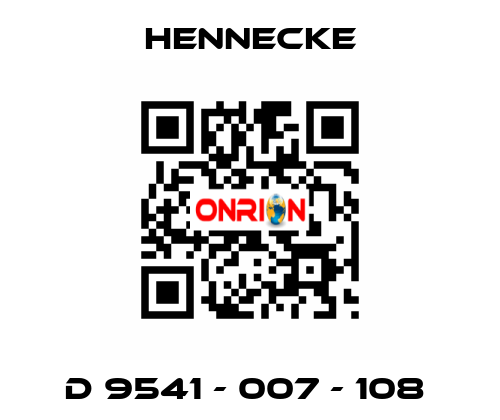 D 9541 - 007 - 108  Hennecke