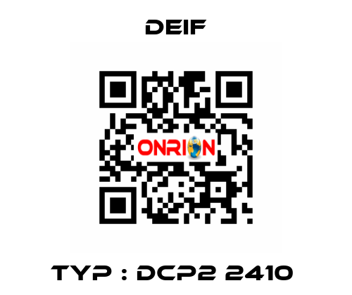 Typ : DCP2 2410  Deif