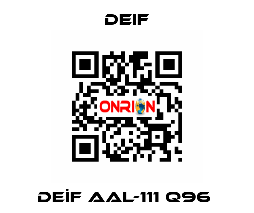 DEİF AAL-111 Q96  Deif