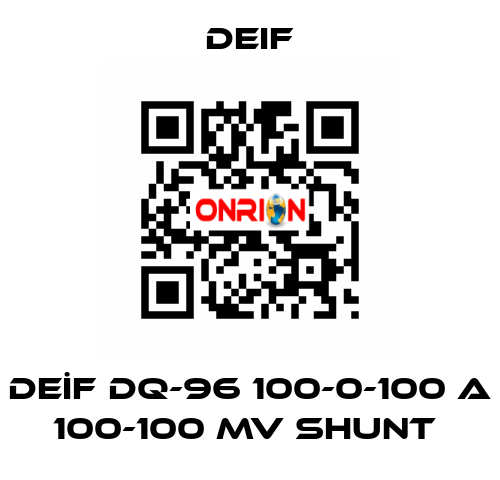 DEİF DQ-96 100-0-100 A 100-100 MV SHUNT  Deif