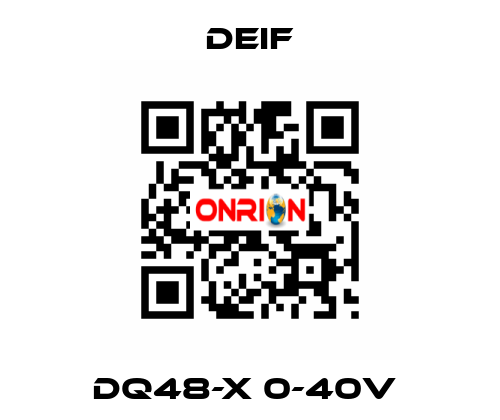 DQ48-X 0-40V  Deif