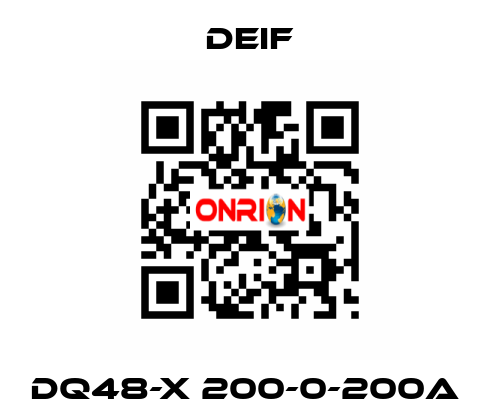 DQ48-X 200-0-200A  Deif