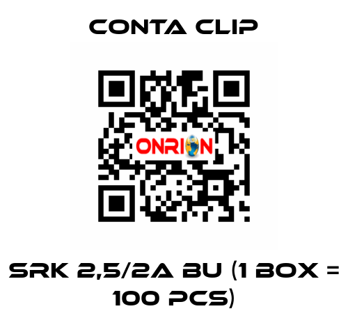 SRK 2,5/2A BU (1 box = 100 pcs) Conta Clip