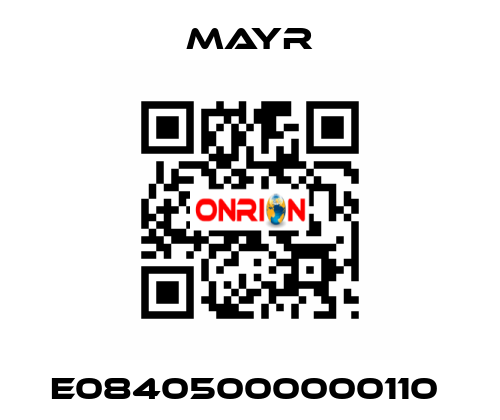 E08405000000110  Mayr