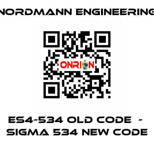 ES4-534 old code  -  SIGMA 534 new code NORDMANN ENGINEERING