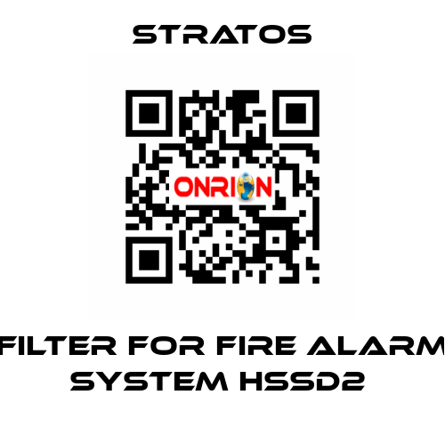 FILTER FOR FIRE ALARM SYSTEM HSSD2  Stratos