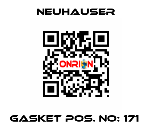 GASKET POS. NO: 171  Neuhauser