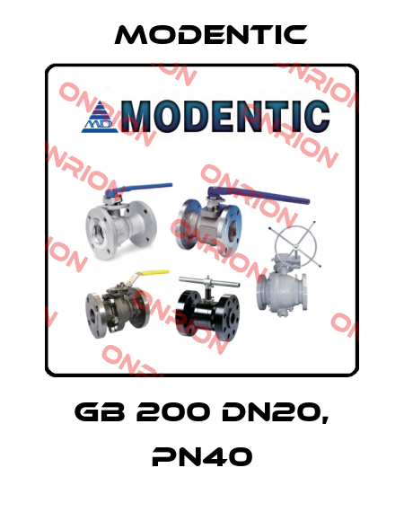 GB 200 DN20, PN40 Modentic