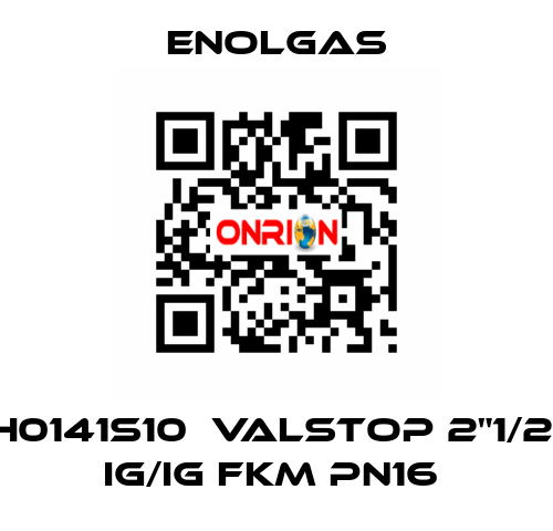 H0141S10  VALSTOP 2"1/2  IG/IG FKM PN16  Enolgas