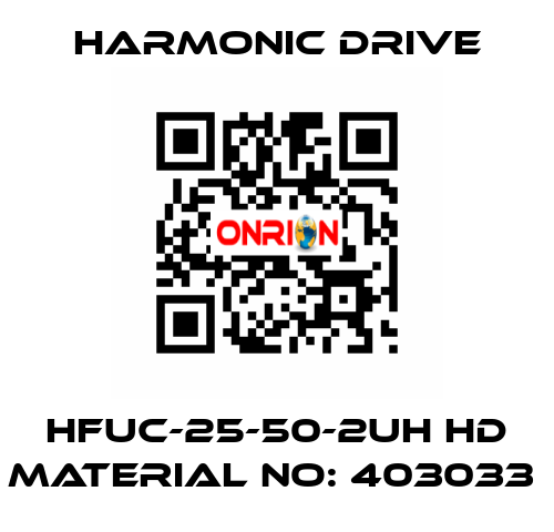 HFUC-25-50-2UH HD MATERIAL NO: 403033  Harmonic Drive